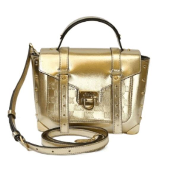 Michael Kors Manhattan Medium Satchel bag pale gold - Picture 1 of 10